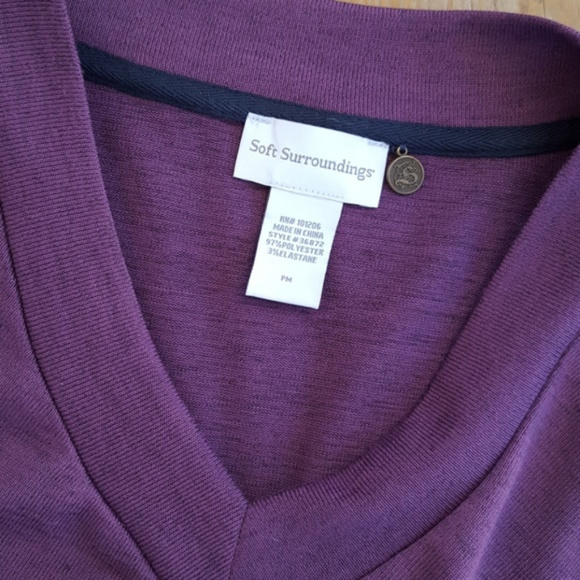 Soft Surroundings Petite Madeline Draping Tunic - Picture 7 of 8
